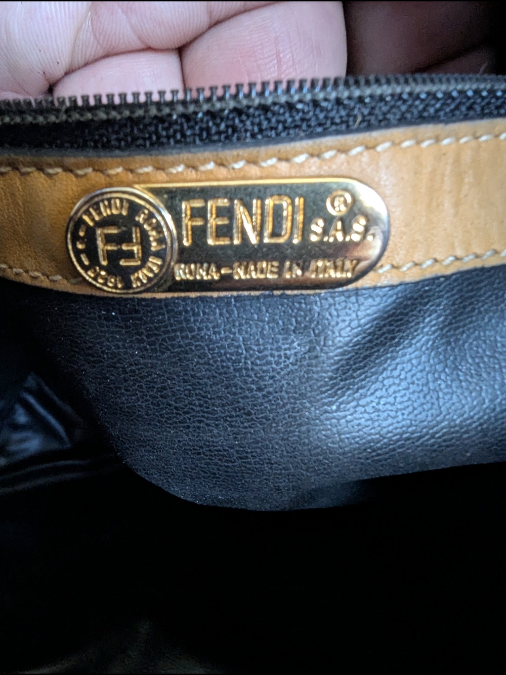 Vintage Fendi Zucca Monogram Boston Bag - Picture 10 of 13
